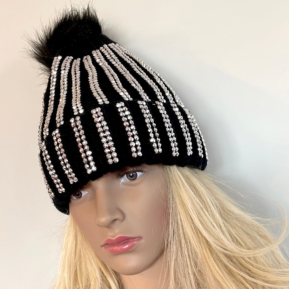 NWT Rhinestone Beanie